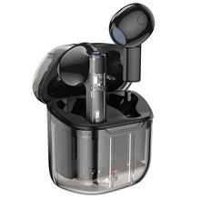 Заредете изображение във визуализатора на галерията – Borofone TWS Bluetooth Earphones BW23 Crystal Bean Transparent Edition Black

