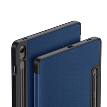 Заредете изображение във визуализатора на галерията – Dux Ducis Domo eco-leather case with stand for Samsung Tab S9 FE+ - blue
