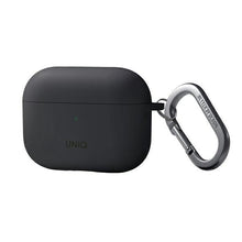 Заредете изображение във визуализатора на галерията – Uniq case Nexo AirPods Pro 2 gen + Ear Hooks Silicone grey/charcoal grey

