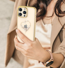 Заредете изображение във визуализатора на галерията – Kingxbar Wish Series case for iPhone 14 decorated with golden crystals
