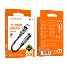 Заредете изображение във визуализатора на галерията – Borofone Adapter BV19 Creator Audio - Type C to jack 3,5mm - black
