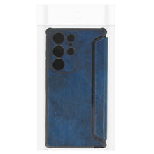 Заредете изображение във визуализатора на галерията – Razor Leather Book Case for Samsung Galaxy A22 5G navy
