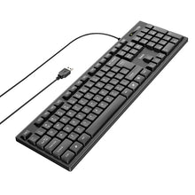 Заредете изображение във визуализатора на галерията – HOCO keyboard WIRED Ice Wolf GM23 black

