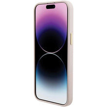 Заредете изображение във визуализатора на галерията – Guess Silicone Logo Strass 4G case for iPhone 15 Pro Max - pink
