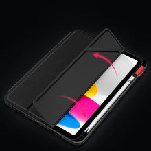 Заредете изображение във визуализатора на галерията – Nillkin Bevel Leather Case for iPad 10.9'' 2022 (10 gen.) smart cover cover with flip stand blue

