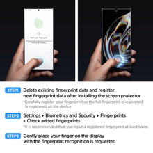 Заредете изображение във визуализатора на галерията – TEMPERED GLASS Spigen GLAS.TR PLATINUM GALAXY S23 ULTRA CLEAR
