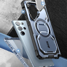 Заредете изображение във визуализатора на галерията – IBLSN Armorbox Mag Supcase case with MagSafe for Samsung Galaxy S24 Ultra - blue
