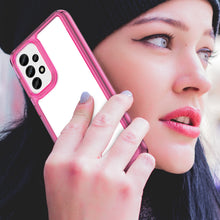 Заредете изображение във визуализатора на галерията – Outer Space Case for Samsung Galaxy A33 5G cover with a flexible frame pink
