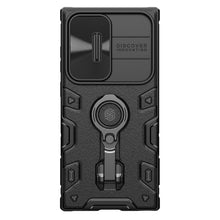 Заредете изображение във визуализатора на галерията – Nillkin CamShield Armor Pro Magnetic Case for Samsung Galaxy S23 Ultra Magnetic MagSafe Cover with Camera Cover Black

