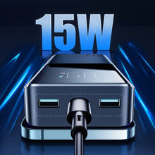 Заредете изображение във визуализатора на галерията – Joyroom power bank 15W 30000mAh PD QC3.0 AFC black (JR-T015)
