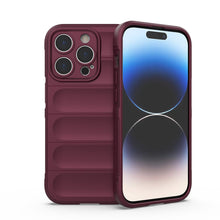 Заредете изображение във визуализатора на галерията – Magic Shield Case case for iPhone 14 Pro elastic armored cover in burgundy
