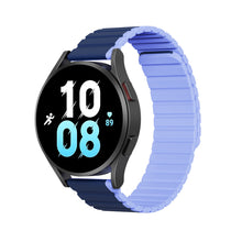 Заредете изображение във визуализатора на галерията – Universal Magnetic Samsung Galaxy Watch 3 45mm / S3 / Huawei Watch Ultimate / GT3 SE 46mm Dux Ducis Strap (22mm LD Version) - Blue
