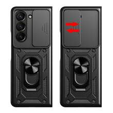 Заредете изображение във визуализатора на галерията – Slide Camera Armor Case for Samsung Galaxy Z Fold 5 Black
