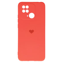 Заредете изображение във визуализатора на галерията – Vennus Silicone Heart Case for Xiaomi Redmi 10C design 1 coral
