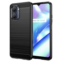 Заредете изображение във визуализатора на галерията – Carbon Case case for Realme C33 flexible silicone carbon cover black
