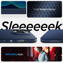 Заредете изображение във визуализатора на галерията – Spigen liquid air гръб за iphone 14 pro navy blue - TopMag
