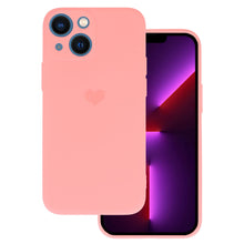 Заредете изображение във визуализатора на галерията – Vennus Silicone Heart Case for Iphone 14 Plus design 1 pink
