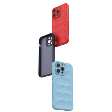 Заредете изображение във визуализатора на галерията – Magic Shield Case case for iPhone 14 Pro Max flexible armored dark blue cover
