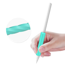Заредете изображение във визуализатора на галерията – Stoyobe Silicone Holder Set of Silicone Holders for Apple Pencil 1 / Apple Pencil 2 / Huawei M-Pencil Turquoise+Light Green+White (3 Pack)
