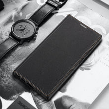 Заредете изображение във визуализатора на галерията – Dux Ducis Skin X2 case Samsung Galaxy S23 Ultra flip case wallet stand black
