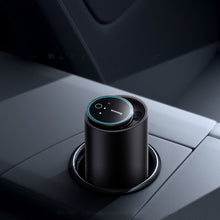 Заредете изображение във визуализатора на галерията – Baseus car diffuser atomizer car air freshener for drink holder black with a set of fragrances (white tea / juicy peach) + 1m USB-C power cable
