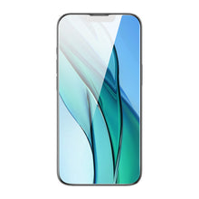 Заредете изображение във визуализатора на галерията – Baseus Tempered Glass for iPhone 14 / 13 Pro / 13 Full Screen with Speaker Cover 0.4mm + Mounting Kit
