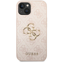 Заредете изображение във визуализатора на галерията – Original Case GUESS 4G Big Metal Logo GUHCP15S4GMGPI for Iphone 15 pink
