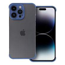 Заредете изображение във визуализатора на галерията – MINI BUMPERS with camera island protection Case for IPHONE 15 blue
