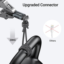 Заредете изображение във визуализатора на галерията – Acefast cable usb a a to lightning 8-pin mfi 2,4a aluminum alloy c1-02 1,2 m deep space gray
