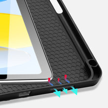 Заредете изображение във визуализатора на галерията – Dux Ducis Domo case iPad 10.9'' 2022 (10 gen.) smart cover stand blue
