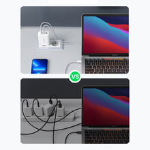 Заредете изображение във визуализатора на галерията – Ugreen fast charger 2x USB Type C / USB 65W PD3.0, QC3.0/4.0+ white (CD275)
