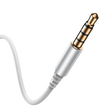 Заредете изображение във визуализатора на галерията – Joyroom Wired Series JR-EW06 wired headphones, metal - silver and white
