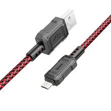 Заредете изображение във визуализатора на галерията – HOCO cable USB to Micro 2,4A Leader X94 red
