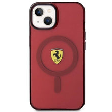 Заредете изображение във визуализатора на галерията – Ferrari FEHMP14SURKR iPhone 14 6.1" red/red hardcase Translucent Magsafe
