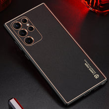 Заредете изображение във визуализатора на галерията – Dux Ducis Yolo elegant cover made of ecological leather for Samsung Galaxy S22 Ultra pink
