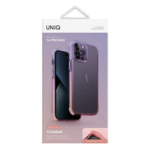 Заредете изображение във визуализатора на галерията – Uniq Combat Duo case iPhone 14 Pro Max 6.7" lilac-pink/lilac lavender-pink
