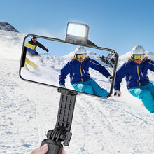 Заредете изображение във визуализатора на галерията – HOCO selfie stick tripod with bluetooth remote control Aluminium Gimbal K15 black
