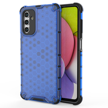 Заредете изображение във визуализатора на галерията – Honeycomb case for Samsung Galaxy A14 armored hybrid cover blue
