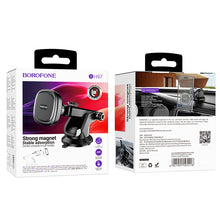 Заредете изображение във визуализатора на галерията – Borofone Car holder BH97 NT Ice magnetic with suction cup black
