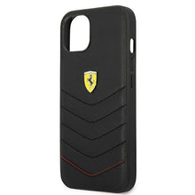 Заредете изображение във визуализатора на галерията – Ferrari FEHCP13MRQUK iPhone 13 6,1" czarny/black hardcase Off Track Quilted
