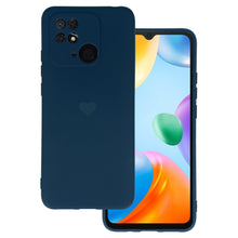 Заредете изображение във визуализатора на галерията – Vennus Silicone Heart Case for Xiaomi Redmi 10C design 1 navy
