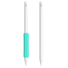 Заредете изображение във визуализатора на галерията – Stoyobe Silicone Holder Set of Silicone Holders for Apple Pencil 1 / Apple Pencil 2 / Huawei M-Pencil Turquoise+Light Green+White (3 Pack)
