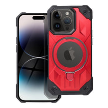 Заредете изображение във визуализатора на галерията – Armor Mag Cover case compatible with MagSafe for IPHONE 15 PRO red
