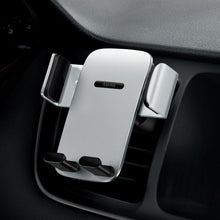 Заредете изображение във визуализатора на галерията – Baseus car holder 2in1 to center console + air vent easy control pro clamp silver suyk010012 - TopMag
