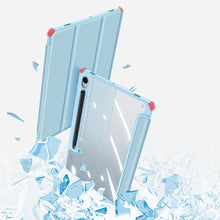 Заредете изображение във визуализатора на галерията – Dux Ducis Toby case with flip stand for Samsung Galaxy Tab S9 FE - blue
