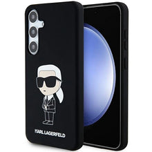 Заредете изображение във визуализатора на галерията – Karl Lagerfeld Silicone Ikonik case for Samsung Galaxy S24+ - black
