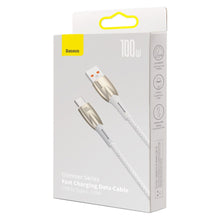 Заредете изображение във визуализатора на галерията – BASEUS cable USB A to Type C Power Delivery 100W Glimmer Series CADH000602 2m white
