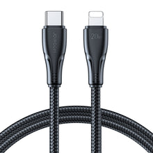 Заредете изображение във визуализатора на галерията – Joyroom USB C - Lightning 20W Surpass Series cable for fast charging and data transfer 2 m black (S-CL020A11)

