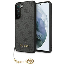 Заредете изображение във визуализатора на галерията – Guess GUHCS23SGF4GGR S23 S911 grey/grey hardcase 4G Charms Collection
