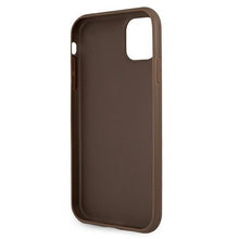 Заредете изображение във визуализатора на галерията – Guess GUHCN654GDBR iPhone 11 Pro Max 6,5" brązowy/brown hardcase 4G Stripe
